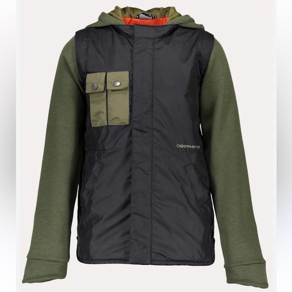 Obermeyer Boys Soren Insulator Light to Medium Weight Hooded Jacket - Picture 1 of 13